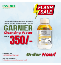  Garnier Micellar Oil Infused Cleansing Water For Dry Sensitive Skin - 100 ml